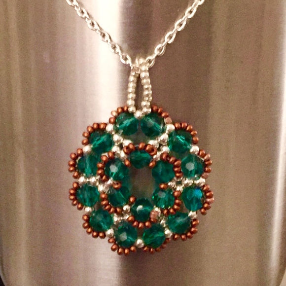 "Bettina" Artisan Necklace and Earring set - Picture 2 of 2